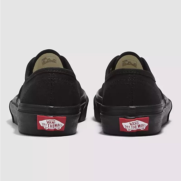 Vans Kids Authentic Black/Black Skate Shoe 10.5 Little Kid M - Picture 3 of 6
